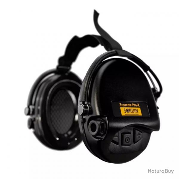 Casque Anti-bruit Suprme Pro-X Serre-nuque Noir Noir