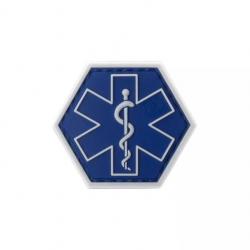 Patch Paramedic Hexagon Bleu