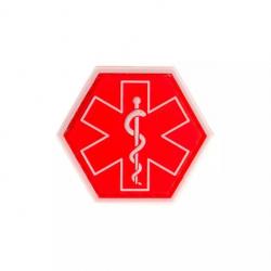 Patch Paramedic Hexagon Rouge