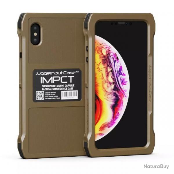 Coque Tlphone IMPCT(TM) pour iPhone XS MAX Flat Dark Earth