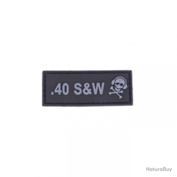 Patch Calibre .40 S&W Noir