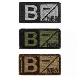 Patch Groupe Sanguin B Neg Coyote Brown