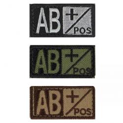 Patch Groupe Sanguin AB Pos Olive Drab