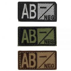 Patch Groupe Sanguin AB Neg Coyote Brown