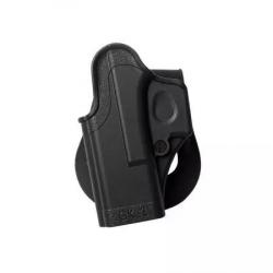 Holster Rigide LV1 GK1 Glock 17/19/22/23/25/26/27/28/31/32/36/34 Gen4/5 Gaucher Noir