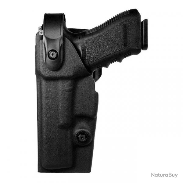 Holster gaucher Vegatek Duty VKD8 Glock 17/19/22/23 Noir