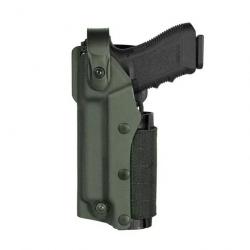 Holster gaucher Zoom VKZ8 Glock 17/19/22/23 et lampe/laser Olive Drab