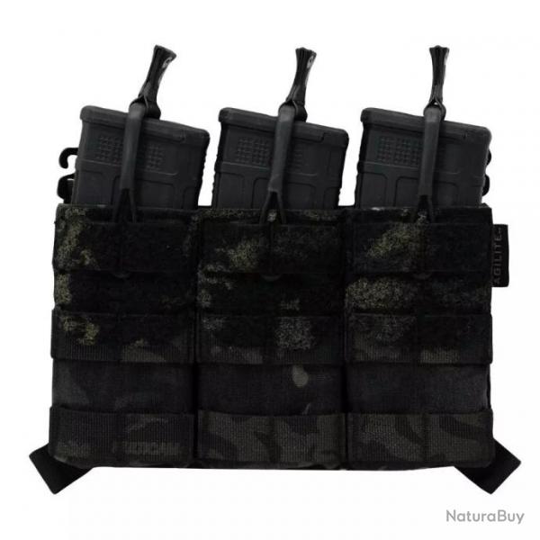 Porte-chargeurs Placard Triple AG3(TM) 5.56 Multicam Black(TM)