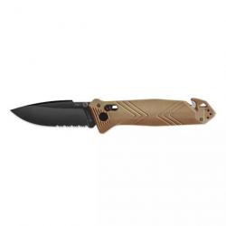 Couteau de poche Cac® serration PA6 Vengeur Edition tan