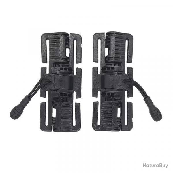 Set de 2 boucles Quick-Release2M ROC Noir