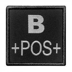 Groupes sanguins carrés B+ Noir B POS