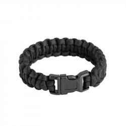 Bracelet de Survie Paracord L Noir