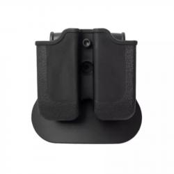 Double Porte Chargeurs Glock 17/19, Beretta PX4 Storm, H&K P30 / VP9 Noir