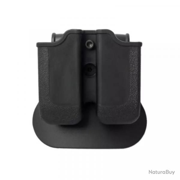 Double Porte Chargeurs Glock 17/19, Beretta PX4 Storm, H&K P30 / VP9 Noir