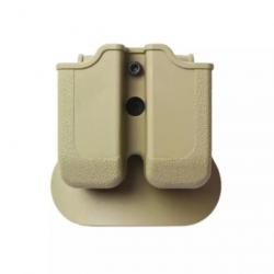 Double Porte Chargeurs Glock 17/19, Beretta PX4 Storm, H&K P30 / VP9 Tan