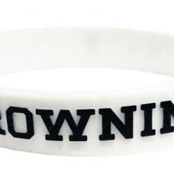 Bracelet en silicone blanc BROWNING