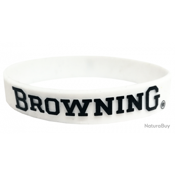 Bracelet en silicone blanc BROWNING