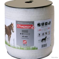 Ruban pour clôture électrique 40 mm longueur 200 m