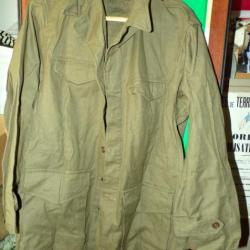 VESTE DE L'ARMEE FRANCAISE AVEC TAMPON DE 1954 PERIODE GUERRE INDOCHINE , TAILLE 46 MILITAIRE SOIT E