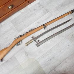 Chassepot 1866 + baionnette. Modèle d'essai