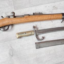 Chassepot 1866 + baionnette. Modèle d'essai