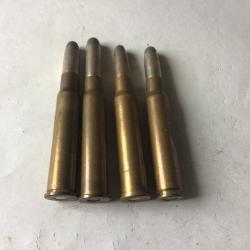 LOT DE 3 BALLES DE CALIBRE 8X57 JR D'ORIGINE NON RECHARGÉES