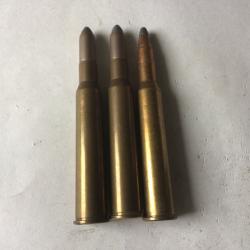 LOT DE 3 BALLES DE CALIBRE 7,65 R  D'ORIGINE NON RECHARGÉES