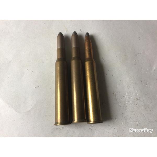 LOT DE 3 BALLES DE CALIBRE 7,65 R  D'ORIGINE NON RECHARGES