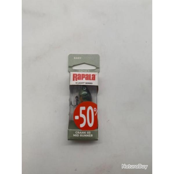 Leurre Rapala X light sries cranck 03 4 gr vert