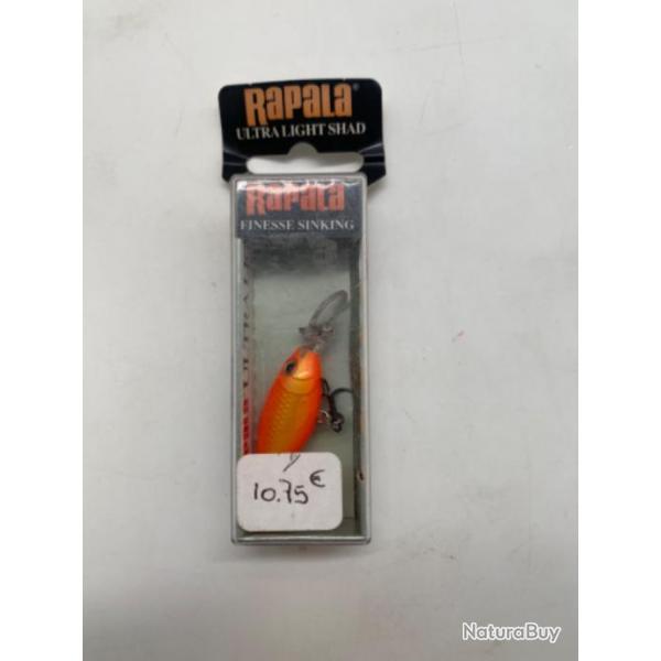 Leurre Rapala finesse sinking ULS-4 3 gr orange