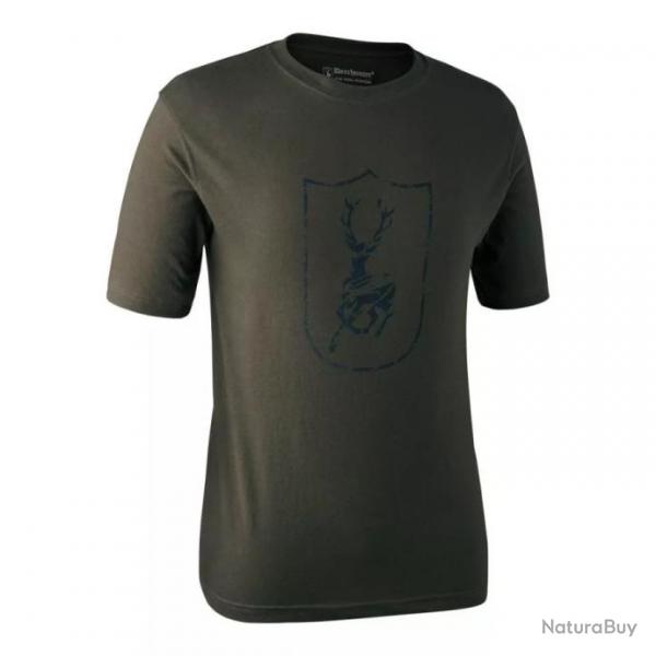 TEE SHIRT DEER HUNTER VERT