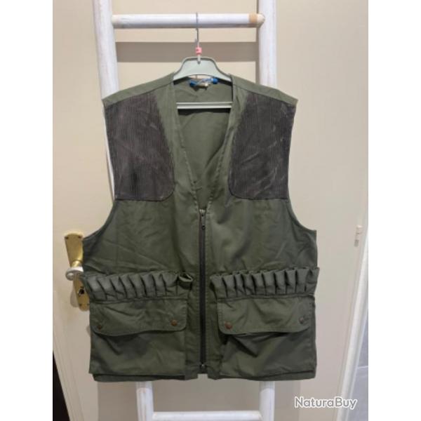 Gilet de chasse vert fonc