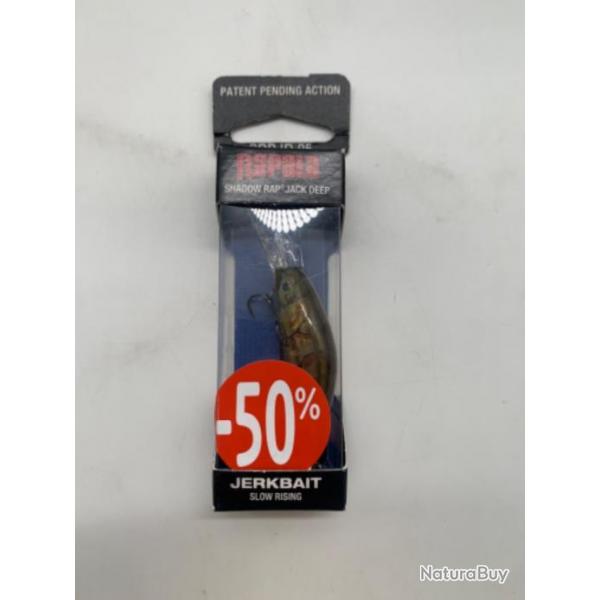 Leurre Rapala Shadow rap Jack deep SDRJD-05 6 gr jaune