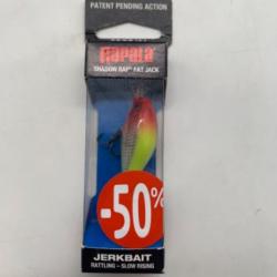 Leurre Rapala Shadow rap Fat jack SDRFJ04 4 gr jaune