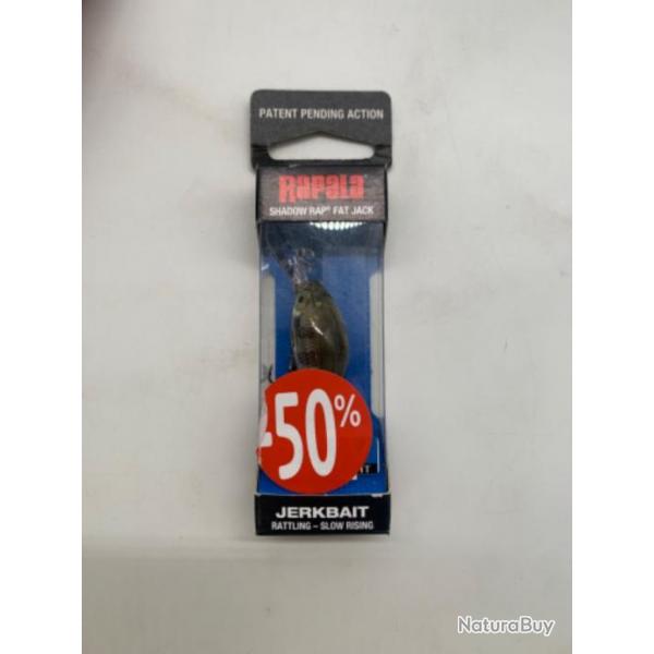 Leurre Rapala Shadow rap Fat jack SDRFJ04 4 gr vert