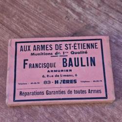 Lot de 2 boites de Cartouches Baulin calibre 20/70