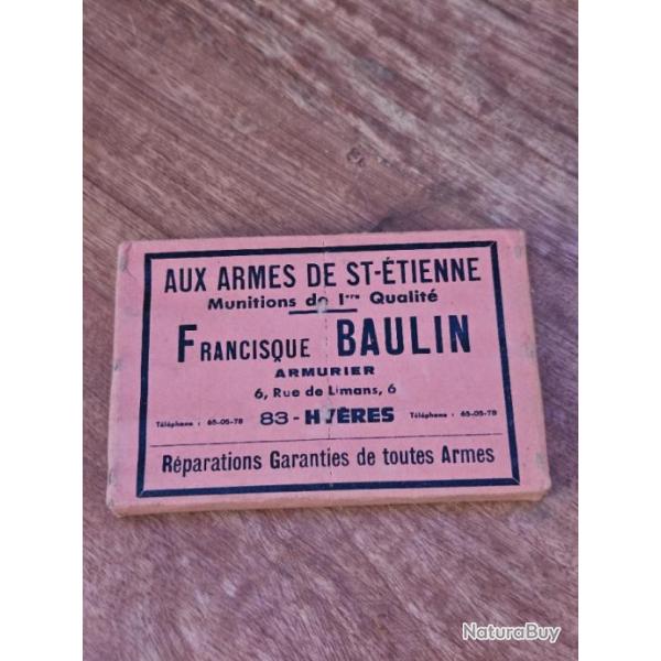 Lot de 2 boites de Cartouches Baulin calibre 20/70