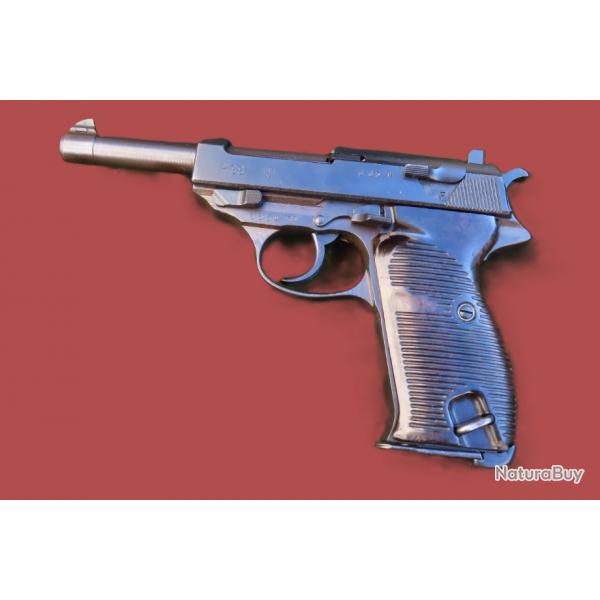 Pistolet semi-automatique Walther P 38 calibre  9 X 19 fabrication mauser ("byf") en 1944