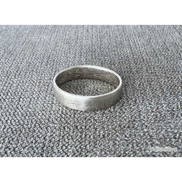 Anneau or blanc 18 carats - taille 54 - bague - alliance