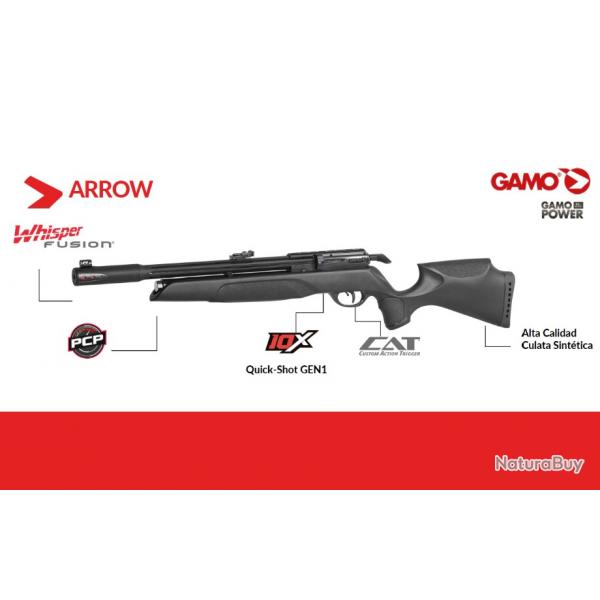 Carabine  plomb PCP Gamo Arrow - Cal. 4.5 mm - 19.9J