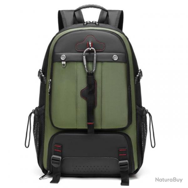 Sac  Dos Homme 80L Grande Capacit tanche  Multifonctionnel Sac de voyage impermable Vert