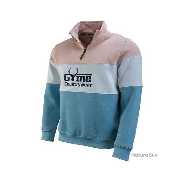 Pull unisexe Game Countrywear - rose/blanc/bleu