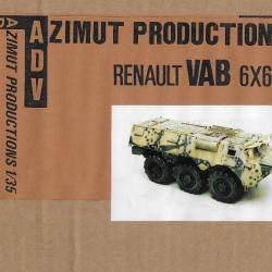 maquette 1:35 V.A.B. 6X6 VTT FR. en résine