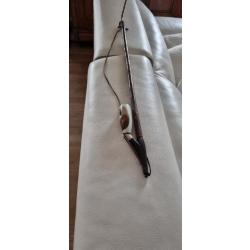 Grande pipe de réserviste 90 cm..2 fourneaux porcelaine