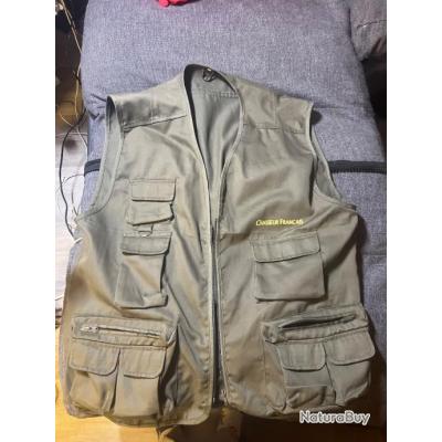 Vintage Chasse Safari Gilet Kaki Multipoches Gilet Vert Mélange De Coton Gilet Pour Hommes Randonnée Gilet Pour Hommes Zip Up Taille XXXL - France