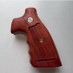 crosse grips bois pour smith wesson carcasse K/L round butt empreintes doigts