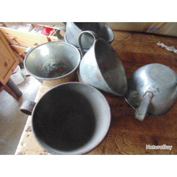 quart gobelet tasse 14 18  troupe rglementaire premire seconde 1940 franais quipement ww1 ww2