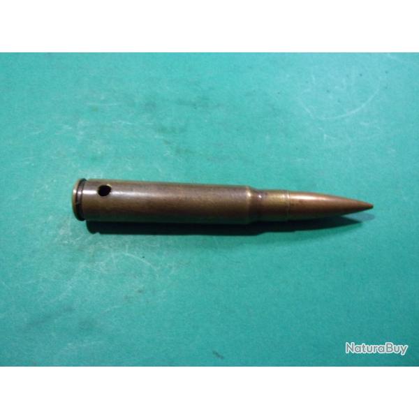 1 munition 7,92x57 de 1938 ( Z-I-1938-I) tui laiton, balle blinde cuivre neutralise