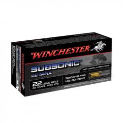 WINCHESTER SUBSONIC 42GR 22LR SPECIAL SILENCIEUX LOT DE 500