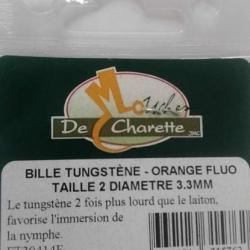 10 Billes tungstène orange